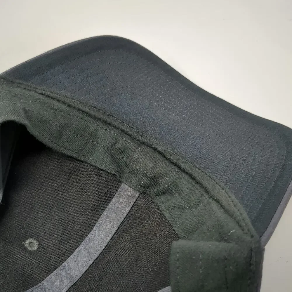 Nike Baseball Cap Gray OSFM Slideback Swoosh Golf Herringbone Curved Bill hat